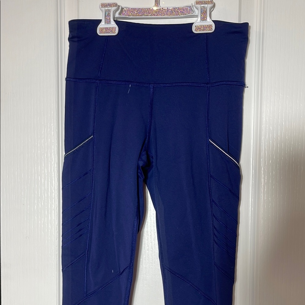 Navy Blue Athletic Leggings